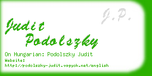 judit podolszky business card